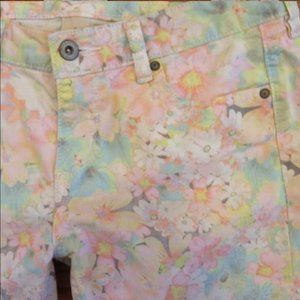 Arizona Jeans Co. Pastel Floral Ankle Jeans